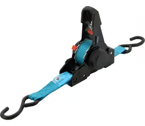 Compass Upínací popruh BLUE WAY 320daN 3,5 m / Popruh / Samonavíjecí ráčna / TÜV/GS / Modrá