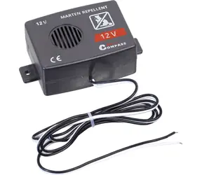 Compass Ultrazvukový odpuzovač kun 12V / Odpuzovač škůdců / 22 kHz / LED kontrolka