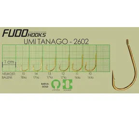 Fudo Hooks Tanago / Rybářský háček / velikost 13 / 17 ks
