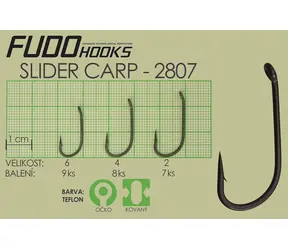 FUDO HOOKS Háček Slider Carp vel. 2 / Rybářský háček / 7 ks