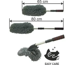 Compass mycí kartáč MICROFIBER MOP / Mycí kartáč / teleskopický / mikrovlákno / 65-80 cm