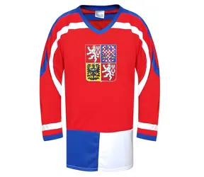 SportTeam Hokejový dres ČR 1 červený, vel. M / Hokejový dres / 100% polyester