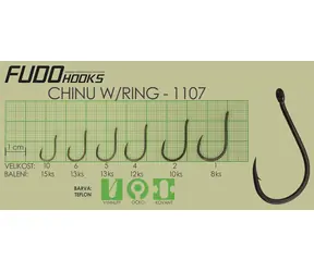 Fudo Hooks® Chinu Ring / Háček / Velikost 5 / 13 ks