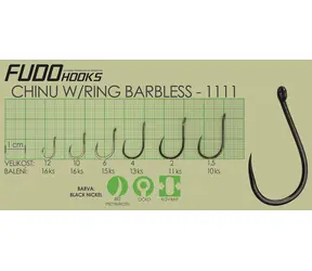 Fudo Hooks ChinuRing BRL / Rybářský háček / velikost 1,5 / 10 ks