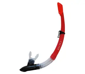 CALTER ADULT 63PVC-SILICON červená / Šnorchl / PVC/silikon