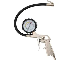 Compass pistole na huštění pneumatik s manometrem / Hustící pistole / do 16 Bar (225 psi) / hadice 35 cm / závit 1/4"