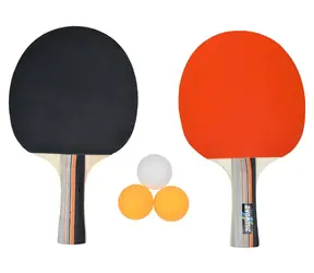 RULYT Set na stolní tenis 3ST-02 / 2x raketa / 3x míč / dřevo 7 mm / houba 1,8 mm