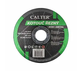 RULYT CALTER / Řezný kotouč / Průměr 115x22,2 mm / Šířka 1,6 mm