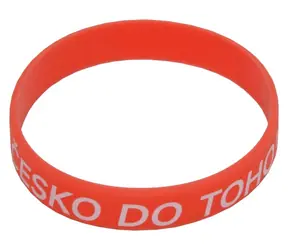 SPORTTEAM Náramek silikon ČR 4 / Fandovský doplněk / Česká republika