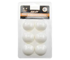 RULYT Míček na stolní tenis 2* / 6 ks / průměr 40 mm / ABS