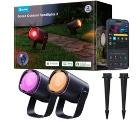 Govee Outdoor Spotlights 2 / venkovní SMART LED světla / 2ks / 750lm / 2700-6500K / IP67 / WiFi & BT / Matter