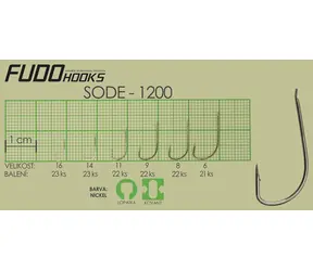 Fudo Hooks Sode / Rybářský háček / velikost 14 / 23 ks