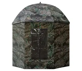 Suretti Deštník s bočnicí Full Cover CAMO 250 cm / Deštník / Rybářský / S bočnicí