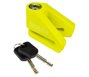 Racceway Zámek kotoučové brzdy 5,5 zelený / Zámek na kotoučovou brzdu / Průměr čepu 5 mm / Ocelové tělo / 2 klíče