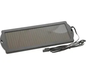 Compass Solární nabíječka autobaterie 1,8W / Nabíječka / Udržovací / 12V / Klipsy a zástrčka 12V