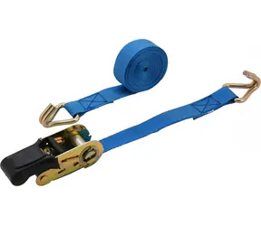 Compass Popruh s ráčnou a háky TÜV/GS modrý / Upínací popruh / 350daN / 25 mm x 5 m