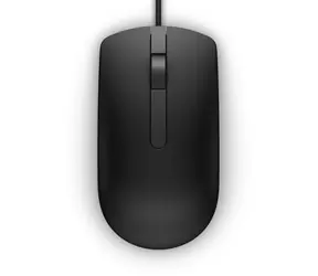 DELL MS116 černá / Optická myš / 1000dpi / 2 tlačítka + rolovací kolečko / USB / 1.8 m