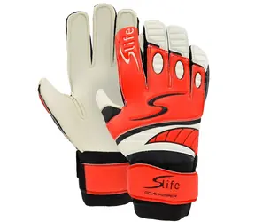 Slife GOAL KEEPER vel. 10 / Brankářské rukavice / Latexová pěna 6 mm / Suchý zip na zápěstí / Plastová výztuha prstů