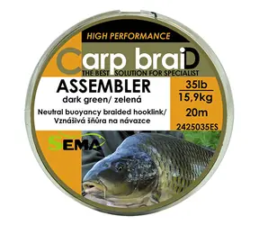 SEMA Pletená šňůra Assembler / 20 m / 25 lbs / 11,4 kg