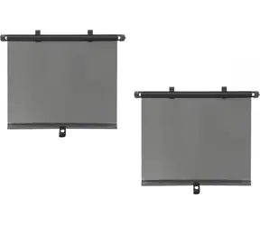 COMPASS Roletka na boční okno 2ks / Sluneční clona do auta / 42x55 cm / přísavky s aretací