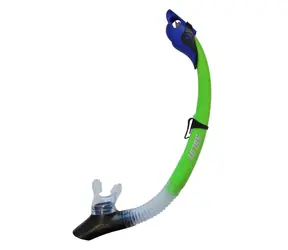 CALTER Adult 117Silicon zelená / Šnorchl / silikon / flexibilní trubice / vlnolam proti vodě