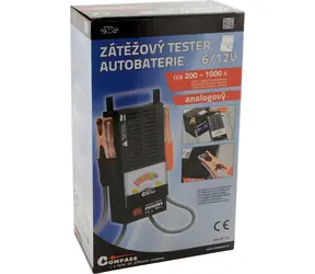 Compass Tester autobaterie zátěžový analogový / Tester autobaterie / 100 A / 6/12 V / CCA 200-1000 A
