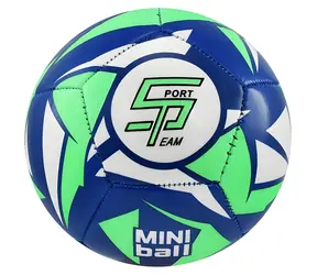 SPORTTEAM Fotbalový míč miniball S2 modro-neonově zelený / Míč / vel. 1 / 12 panelů / dvouvrstvý / 120-140 g