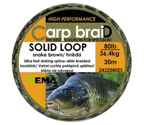 Sema Solid Loop / Pletená šňůra / 10 m / 40 lbs / 18,2 kg