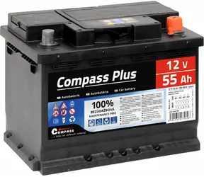 Compass PLUS / Autobaterie / 12V / 55Ah / 420A