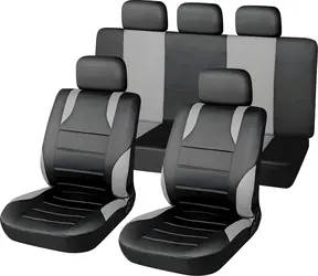 Compass Autopotahy sedadel SPORT šedé / Autopotahy / sada 9 ks / s bočními airbagy / 100% polyester