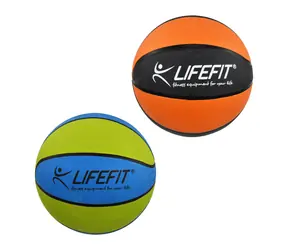 LIFEFIT Basketbalový míč vel. 7 / Syntetická guma / Do interiéru i exteriéru