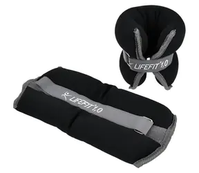 Lifefit S2 2x1,0kg černá / Neoprenová zátěž / Kotník a zápěstí / Pár / Suchý zip