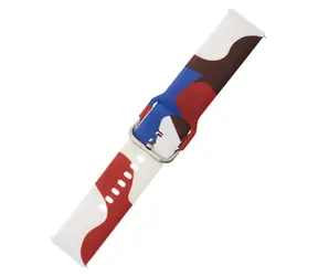 Hurtel Silikonový řemínek Moro vzor 8 / Řemínek / Samsung Galaxy Watch 40/41/42/43/44 mm / Maskáčový vzor