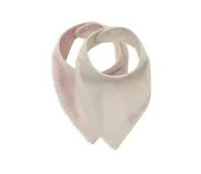 JOLLEIN Bryndáček bandana 2ks Silk Rose, Sand / bavlněné froté / 37 x 24,5 cm