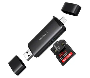 Ugreen 2v1 Čtečka paměťových karet USB-C a USB-A černá / Čtečka paměťových karet / SD 4.0 UHS-II