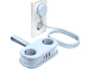 Orico AP3 modrá / Nabíjecí stanice / GaN / 20W / 2x zásuvka 230V + 2x USB-A + USB-C