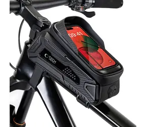Tech-Protect V2 Bike Bag 1,2l černá / Brašna na kolo s pouzdrem na telefon