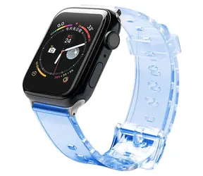 Hurtel Strap Light modrá / Řemínek / Apple Watch 38/40 mm / Silikonový