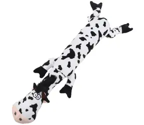 HUHUBAMBOO Plyšová hračka pro psy kráva 58 cm / S pískátkem / Polyester