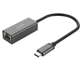 Orico XC-R45-V1 černá / Síťový adaptér / USB-C / RJ45 / Gigabit Ethernet