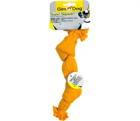 GIMBORN Hračka pískací uzel pro psy / 23 cm / bavlna / s pískátkem