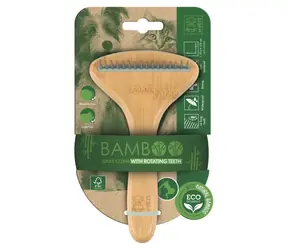 M-PETS Bamboo 16 zubů / Hřeben na srst / Pro dlouhou srst