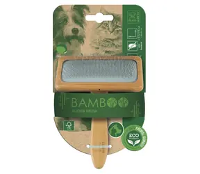 M-PETS Bamboo L / Kartáč na srst / Pro psy