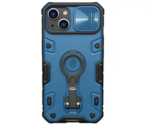 Nillkin CamShield Armor PRO Magnetic modrá / Zadní kryt / Apple iPhone 14 Plus / MagSafe / Ochrana fotoaparátu