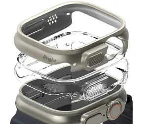 Ringke Slim kryt pro Apple Watch Ultra 1/2 49mm čirá a titanová / Ochranný kryt / 2 ks v balení