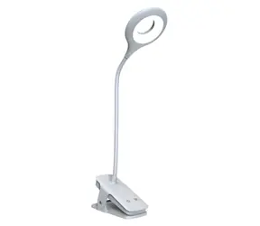 Wozinsky LED lampička na čtení s klipem bílá / LED lampička / klip / USB-C kabel