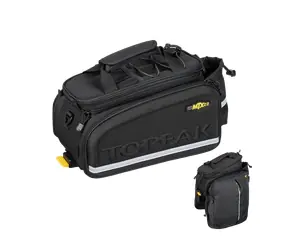 Topeak MTX Trunk Bag DXP černá / Brašna na nosič kola s bočnicemi / 19,4 l / QuickTrack MTX / 600D polyester
