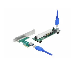 Delock Riser karta PCI Express x1 na PCI 32Bit / Riser karta / flexibilní kabel 60 cm