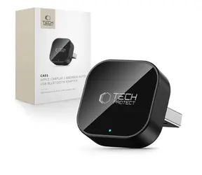 Tech-Protect Ultraboost CA01 černá / Adaptér CarPlay/Android Auto / Bluetooth 5.4 / USB