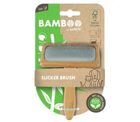 M-PETS Kartáč Bamboo M / Péče o srst / Pro psy